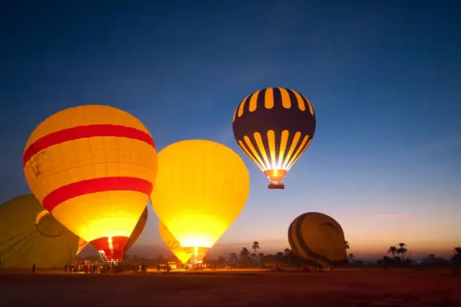 Sunrise Hot air Balloon In Luxor -Fly above Temples & Nile